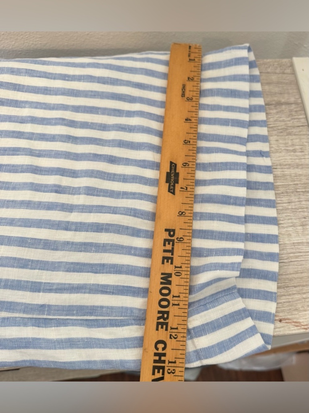 J Crew Wide Leg Cropped Linen Pant Pull On Striped Coastal Relaxed NWT XL T - Picture 5 of 11